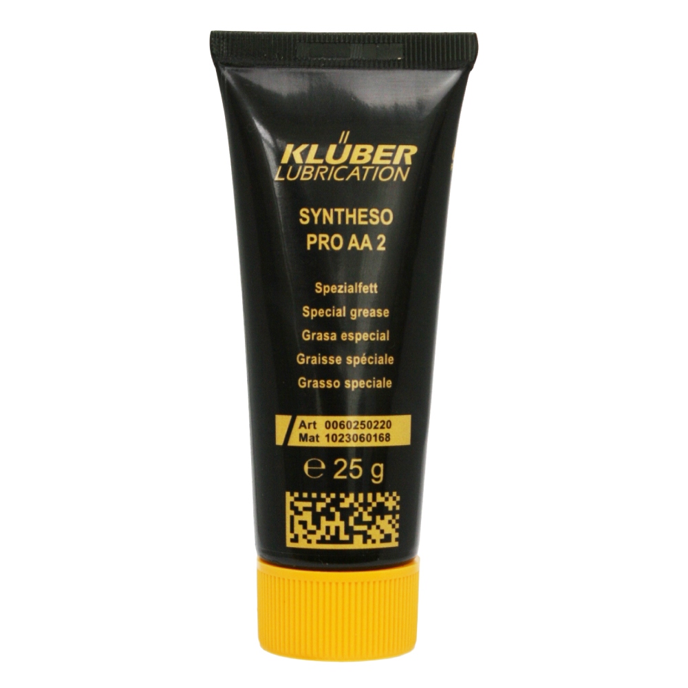 pics/Kluber/Copyright EIS/tube/SYNTHESO PRO AA 2/kluber-syntheso-pro-aa-2-grease-for-rubber-seals-and-plastics-25g-tube-01.jpg